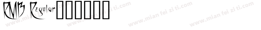 RMB Regular字体转换